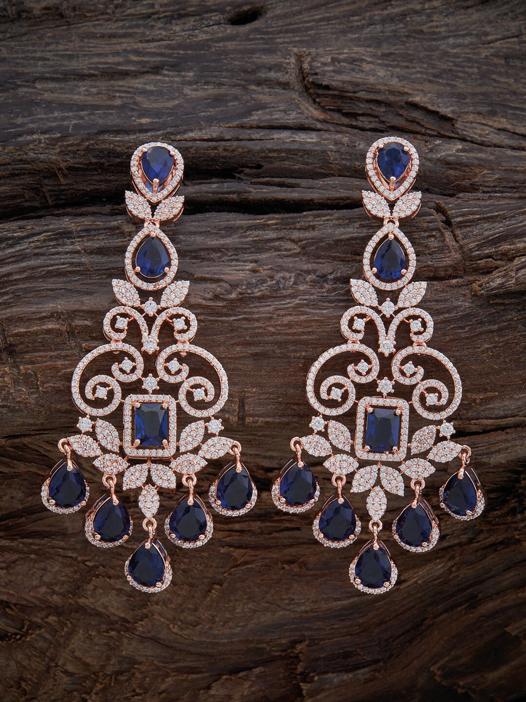 

Kushal's Fashion Jewellery Rose Gold-Plated Contemporary Drop Earrings