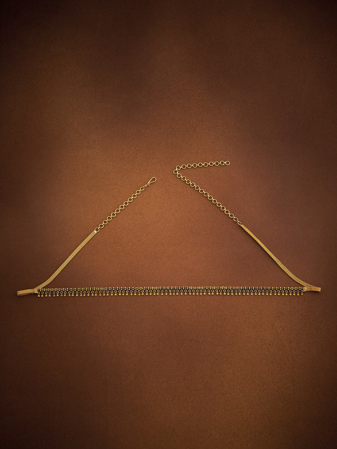 

Kushal's Fashion Jewellery Stone Studded Waist Chain, Gold