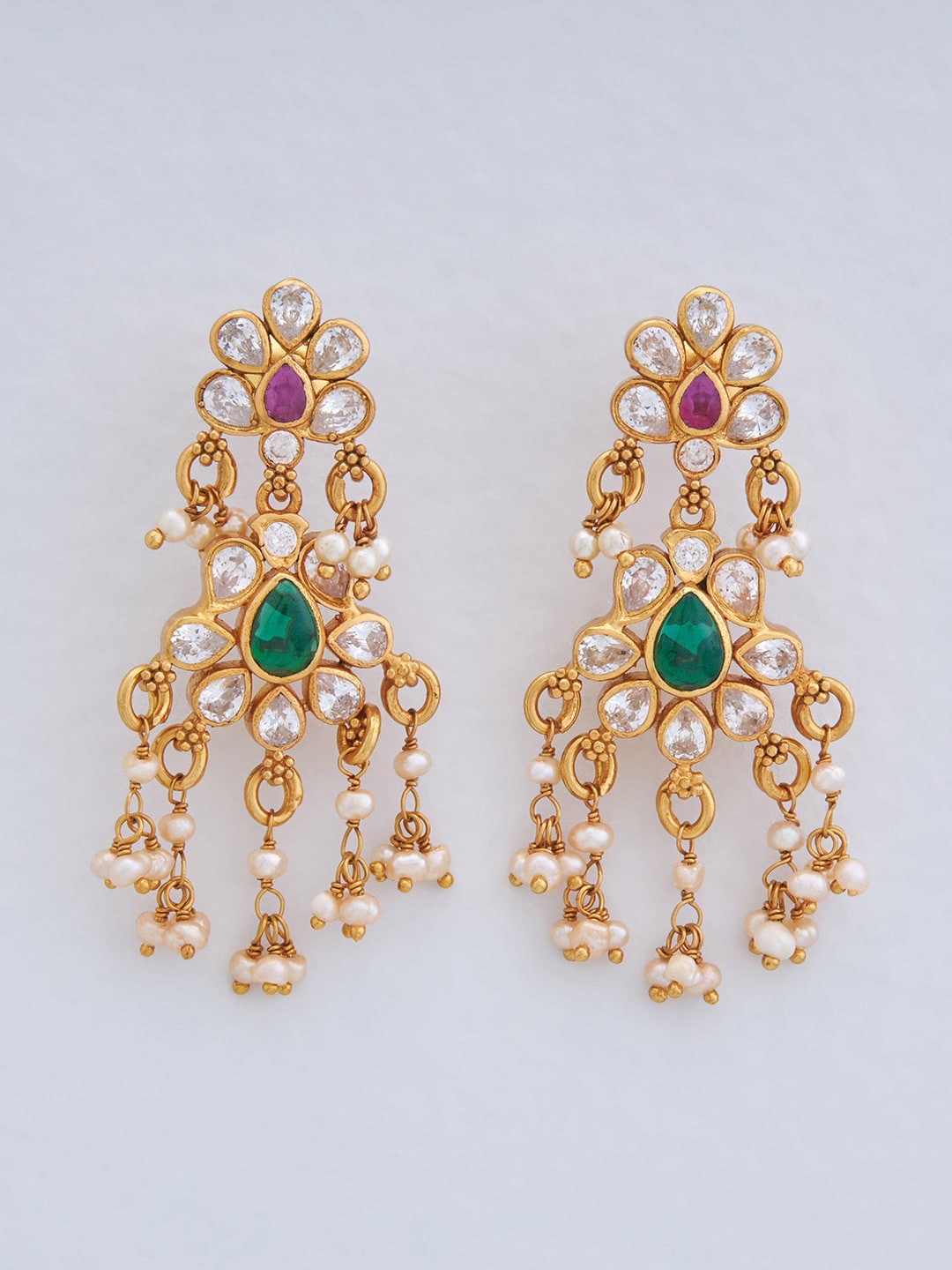 

Kushal's Fashion Jewellery Contemporary Drop Earrings, Gold