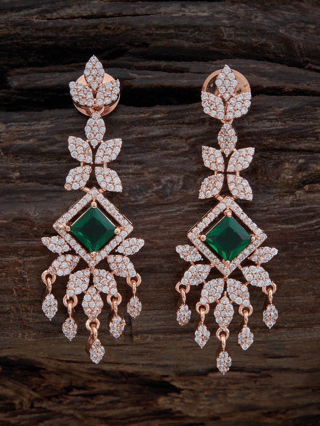

Kushal's Fashion Jewellery Contemporary Drop Earrings, Green