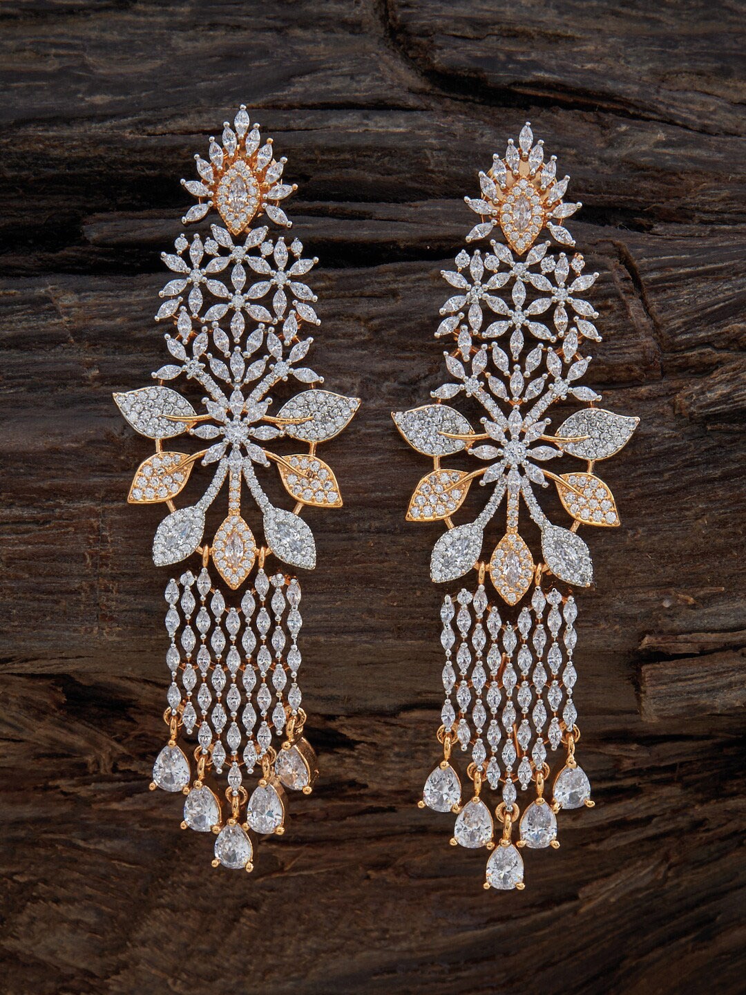 

Kushal's Fashion Jewellery White Contemporary Drop Earrings