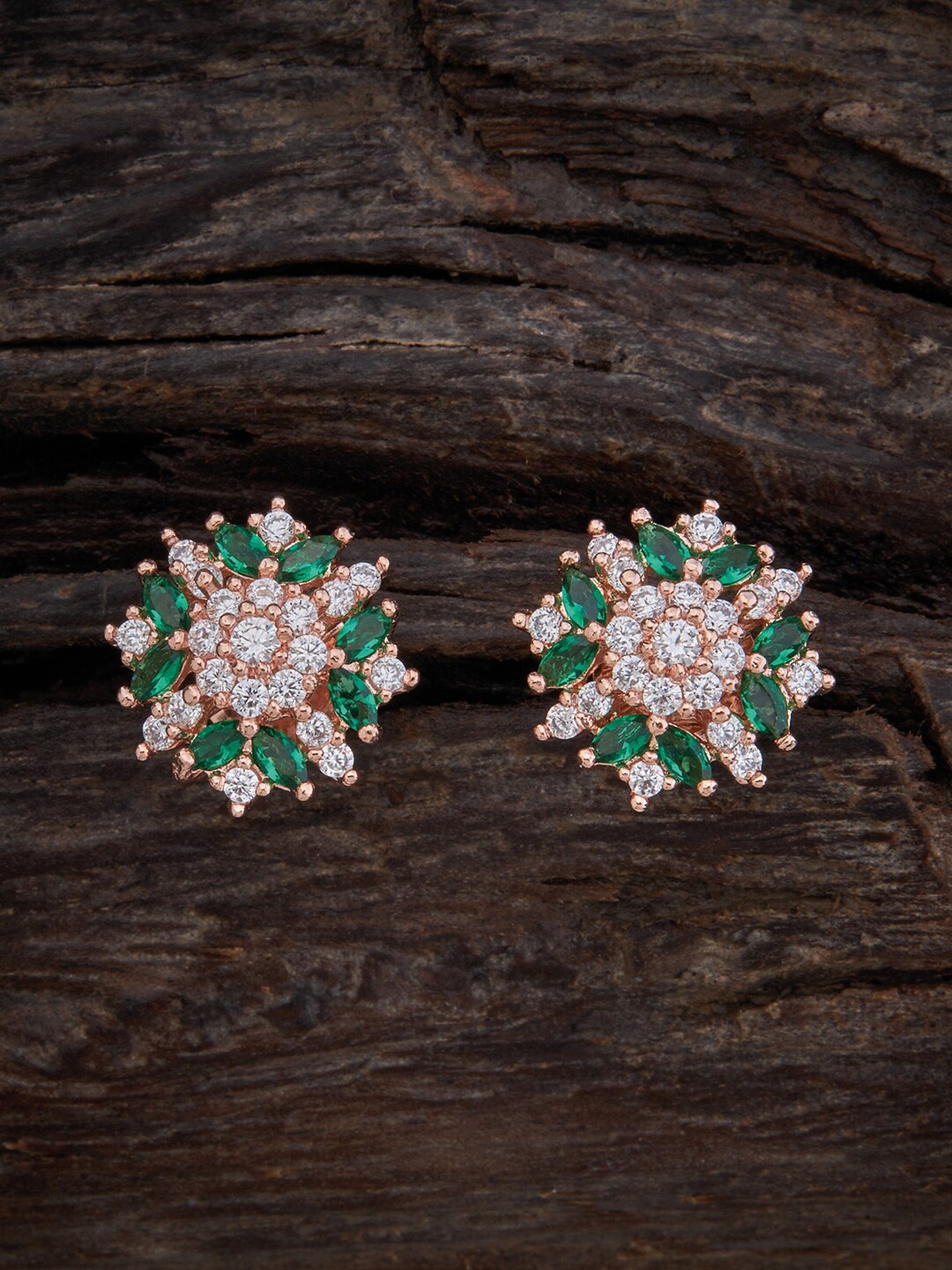 

Kushal's Fashion Jewellery Green Contemporary Studs Earrings