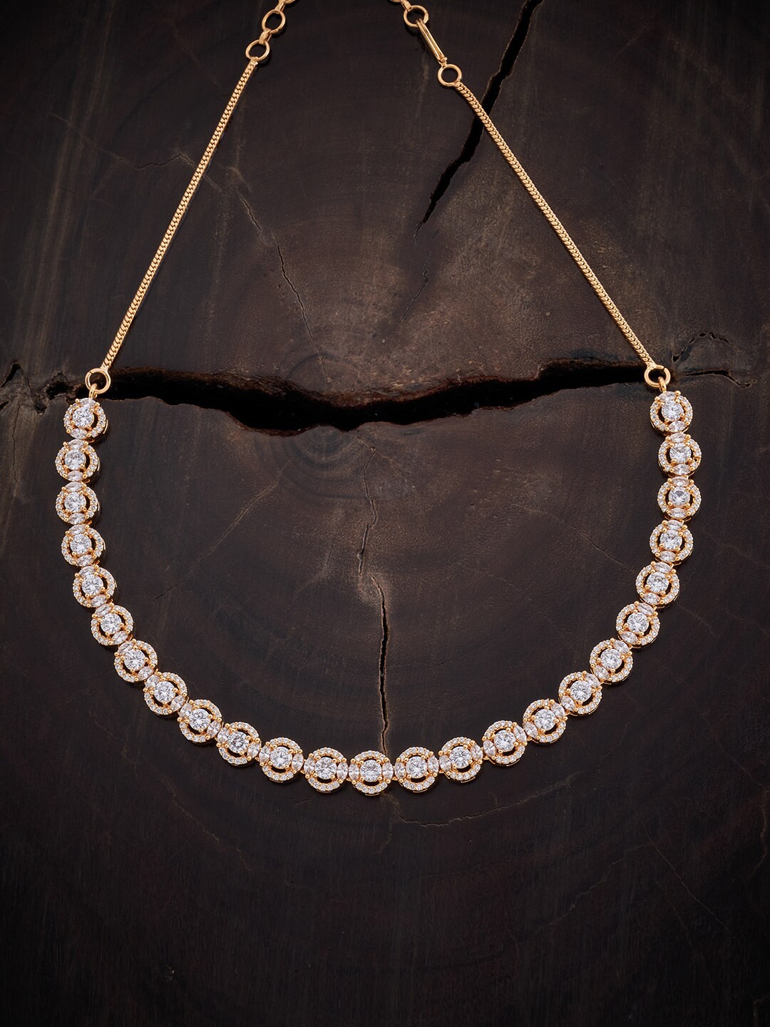 

Kushal's Fashion Jewellery Gold-Plated Cz Chain