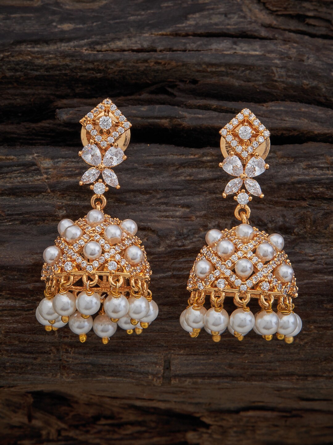 

Kushal's Fashion Jewellery Rose Gold-Plated Contemporary Drop Earrings