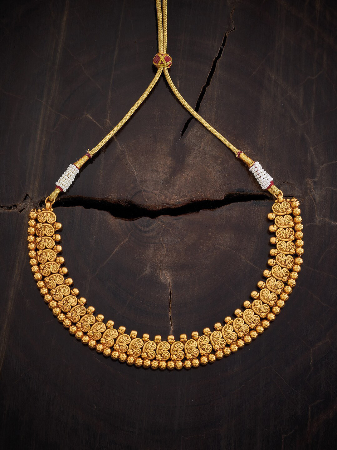 

Kushal's Fashion Jewellery Rose Gold-Plated Copper Antique Statement Chain