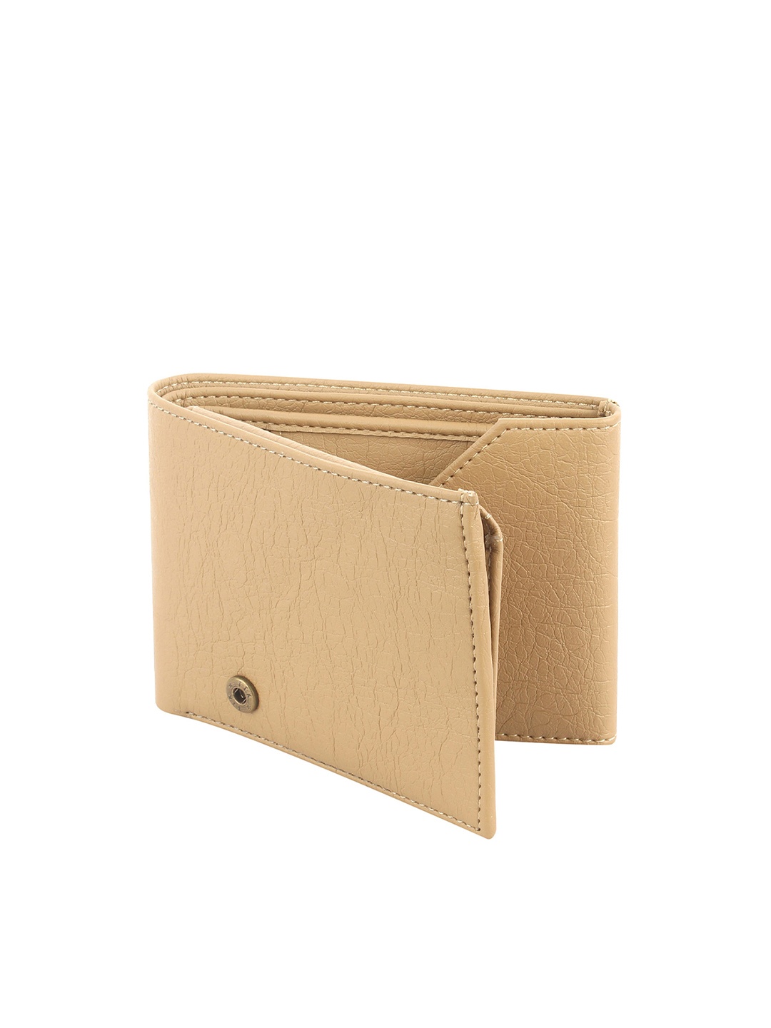 

SAMTROH Men Two Fold Wallet, Beige