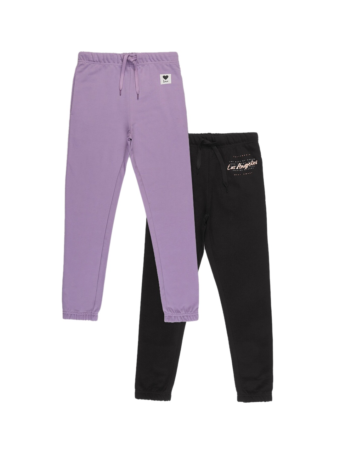 

Alan Jones Girls Pack Of 2 Mid-Rise Joggers, Lavender