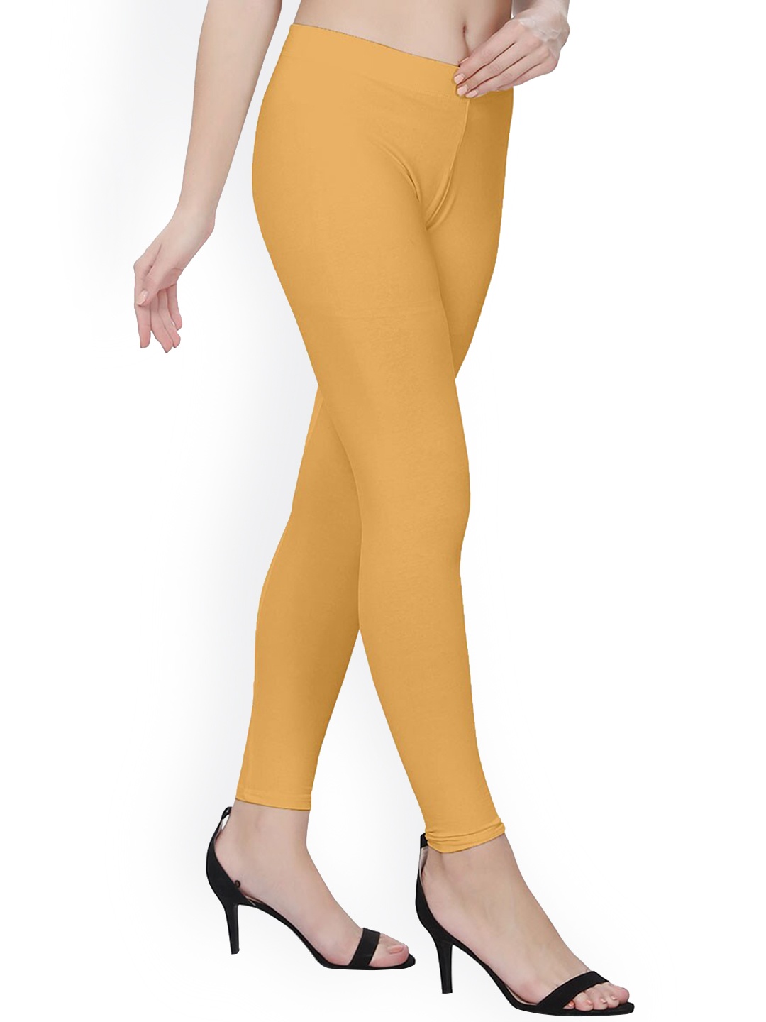 

TITTLI 4-Way Stretchable Ankle-Length Leggings, Yellow