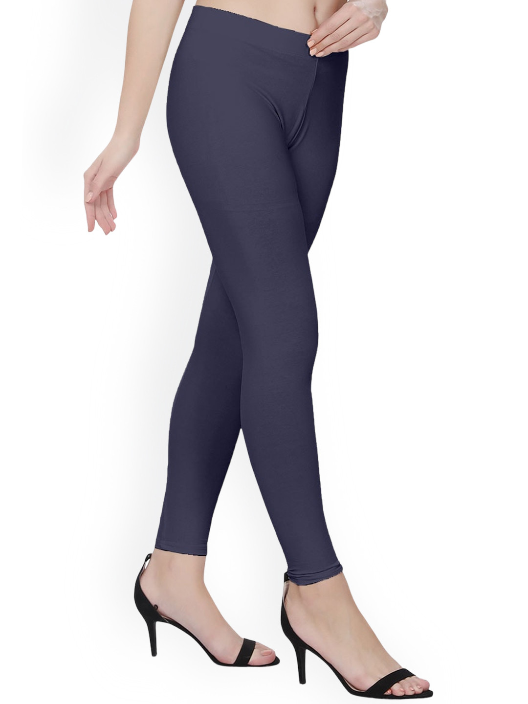 

TITTLI 4-Way Stretchable Ankle-Length Leggings, Navy blue