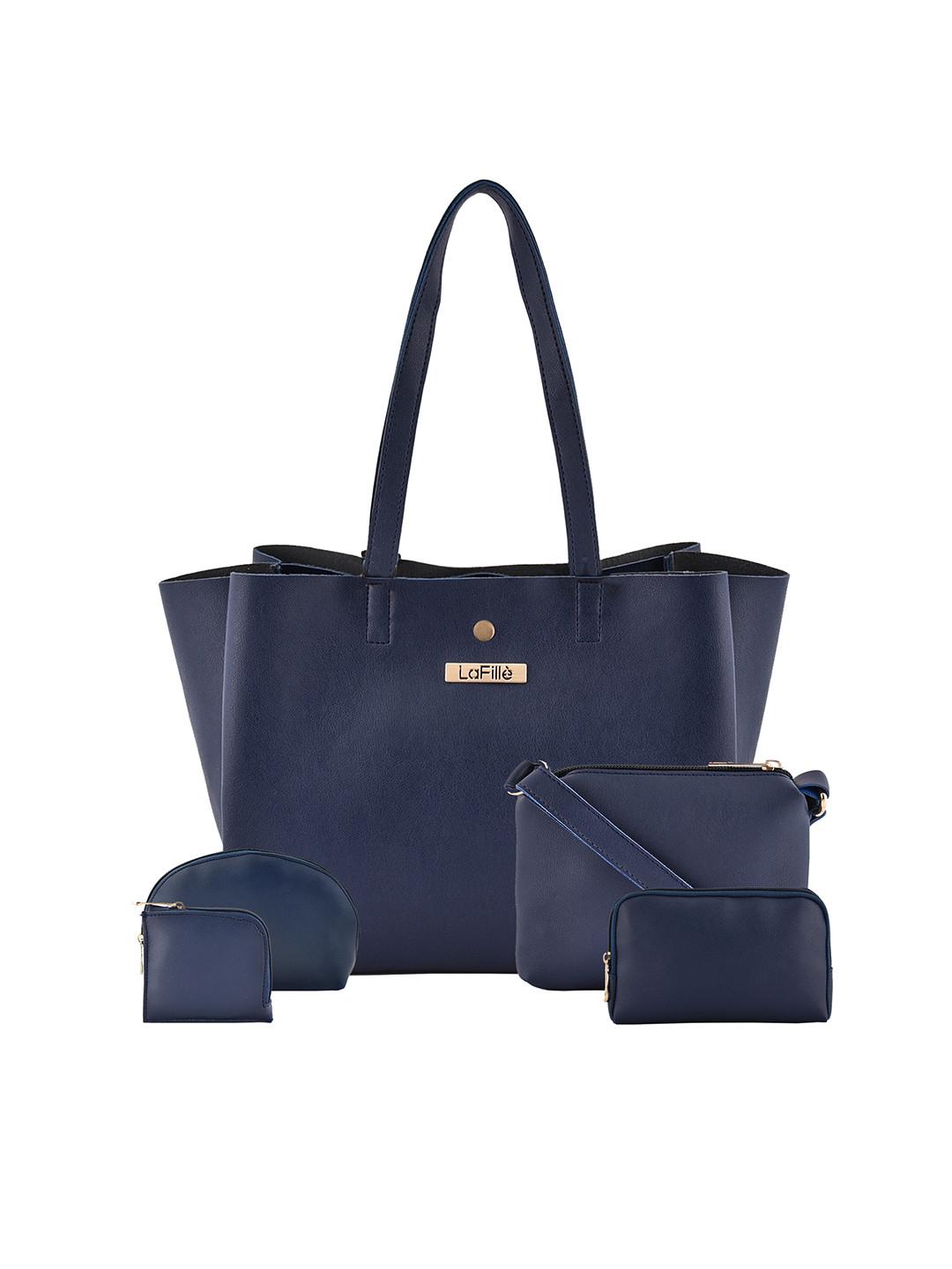 

LaFille Water Resistance Shopper Shoulder Bag, Navy blue