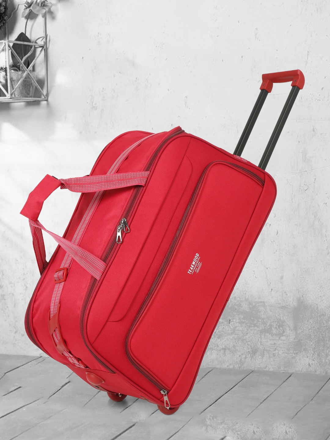

Teakwood Leathers Pluto Tear Resistant Lightweight Travel Duffel Bag, Red