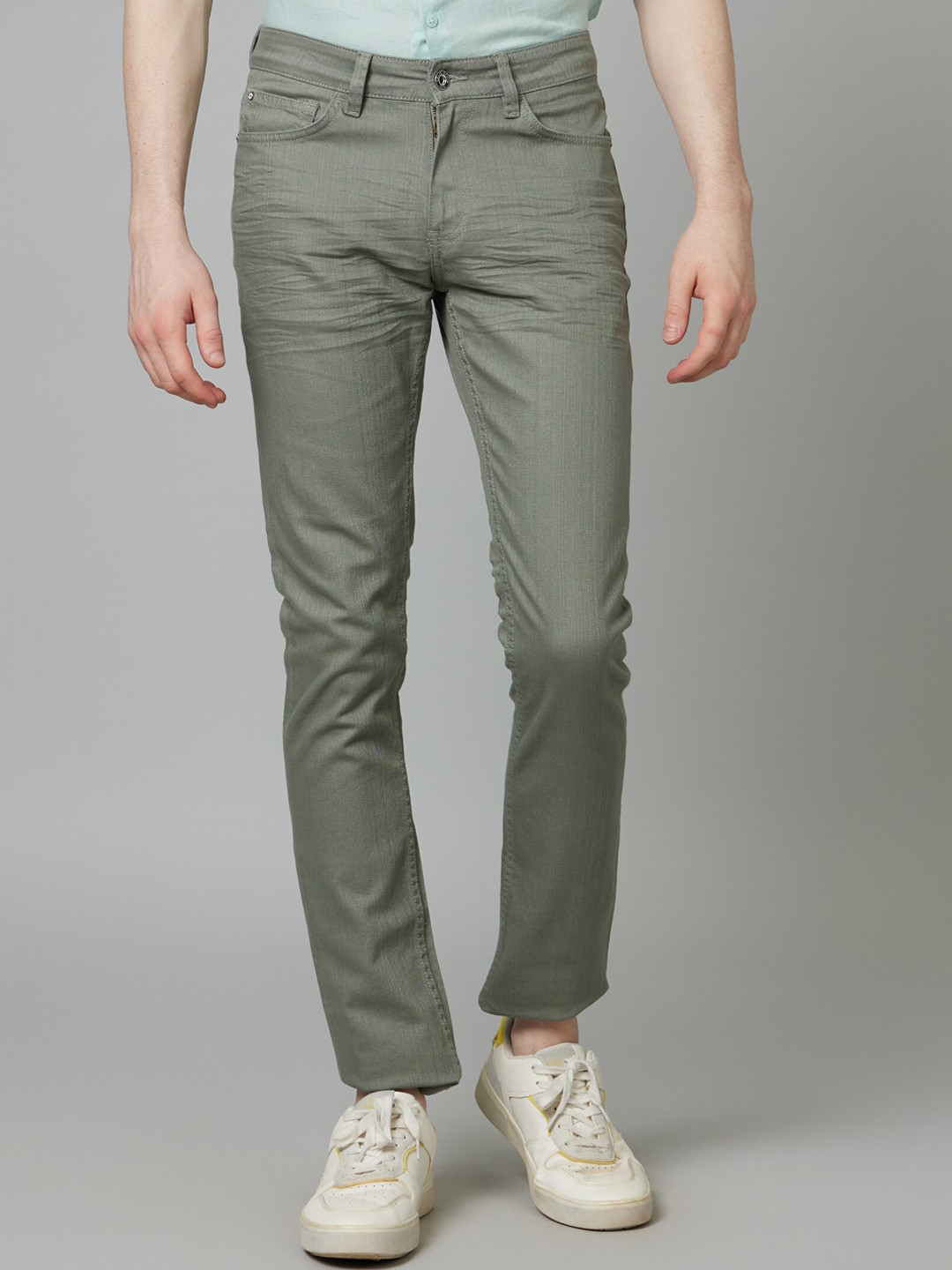 

Celio Men Mid-Rise Jean Fit Casual Cotton Jeans, Sea green
