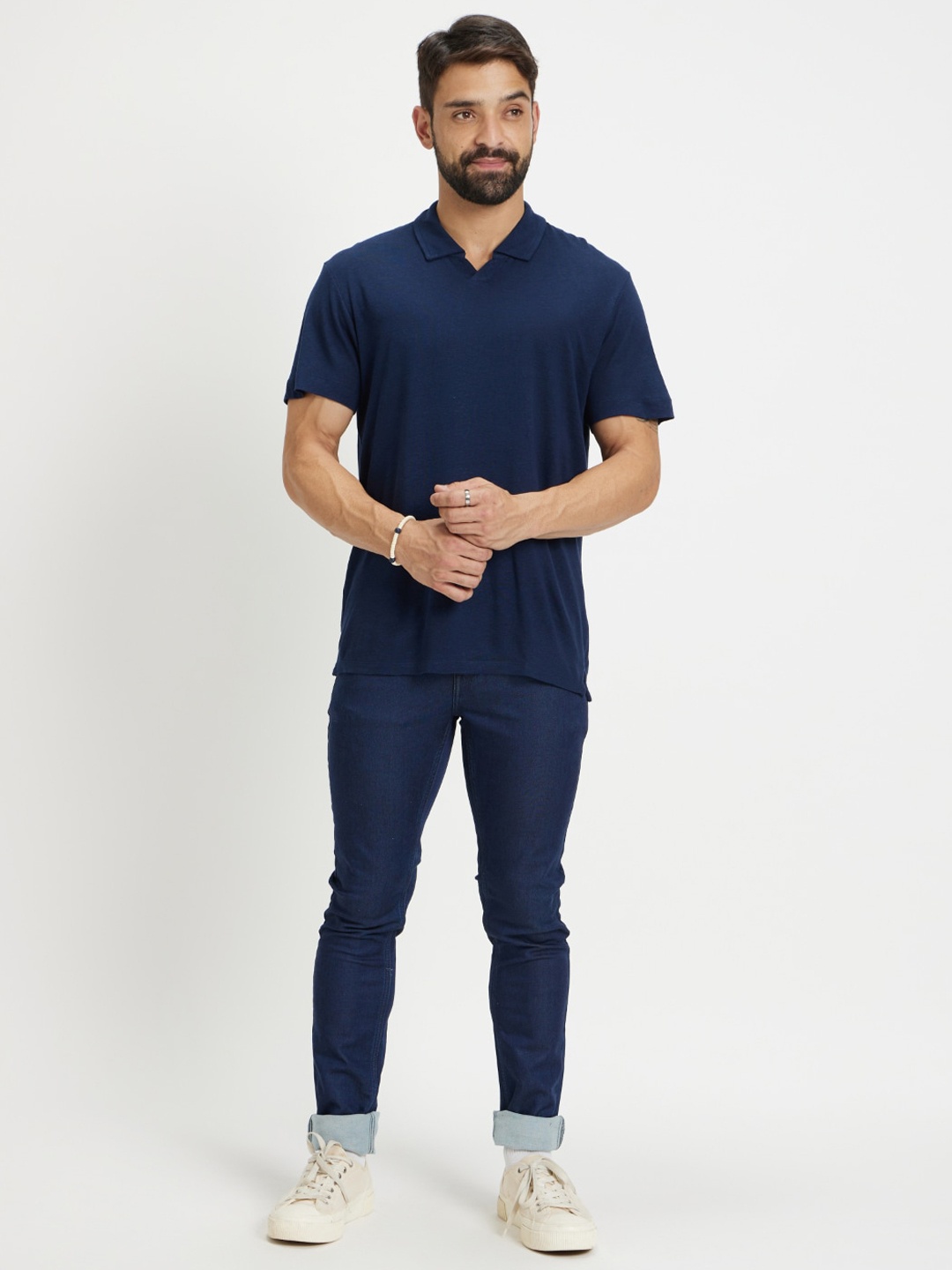 

Celio Men Mid-Rise Jean Skinny Fit Light Fade Jeans, Navy blue