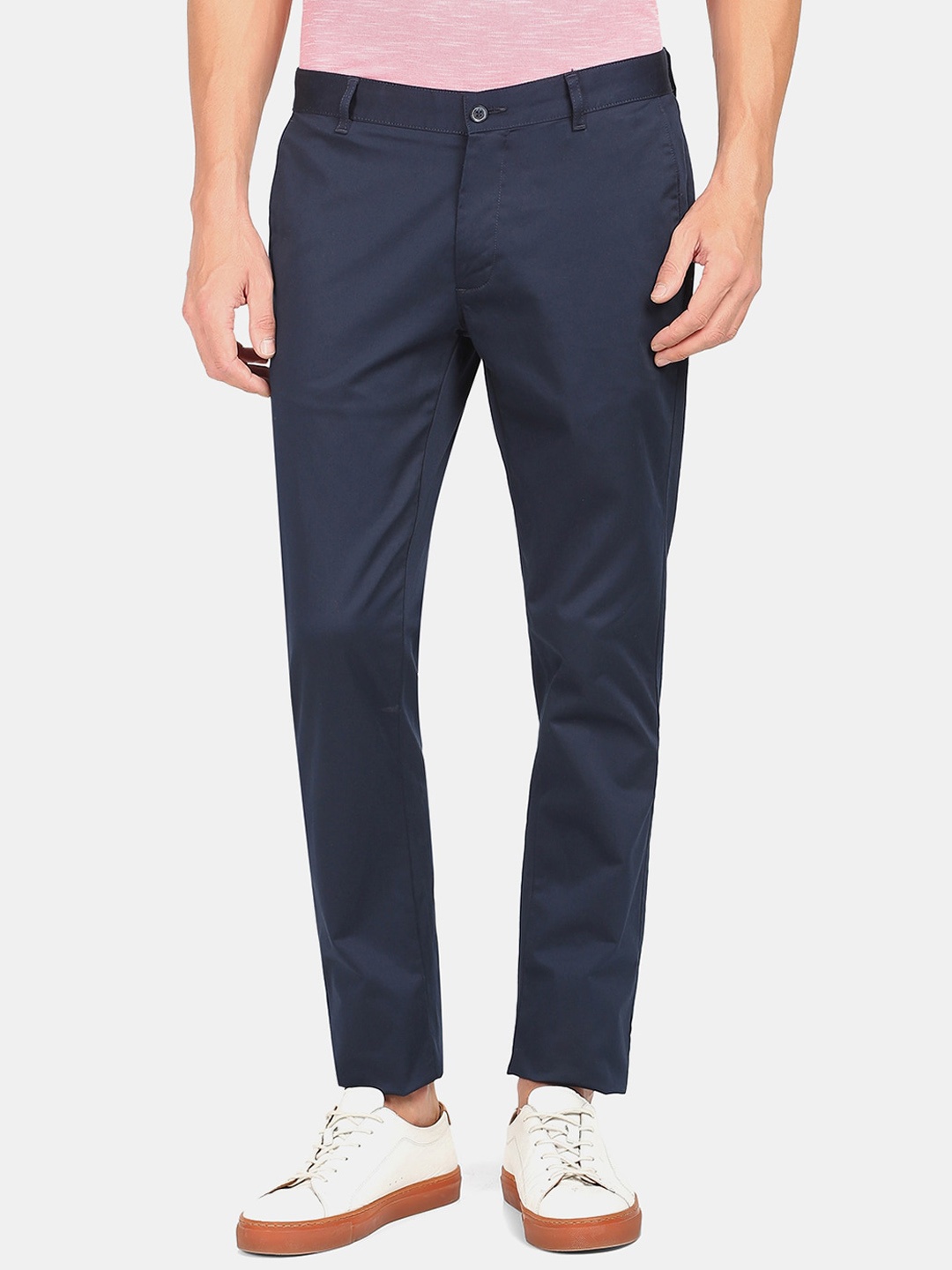 

Blackberrys Men Skinny Fit Chinos Trousers, Navy blue
