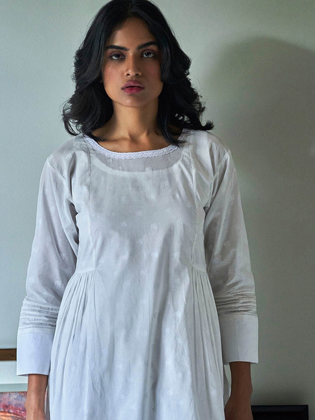 

Ganga Embroidered Top & Palazzo Co-Ords, Blue