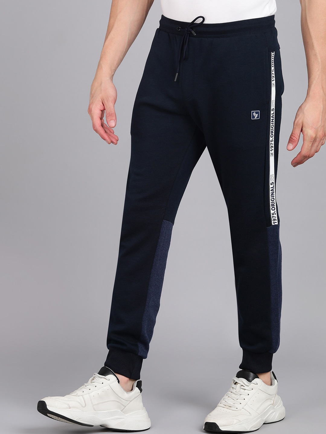 

Alan Jones Men Slim-Fit Joggers, Navy blue