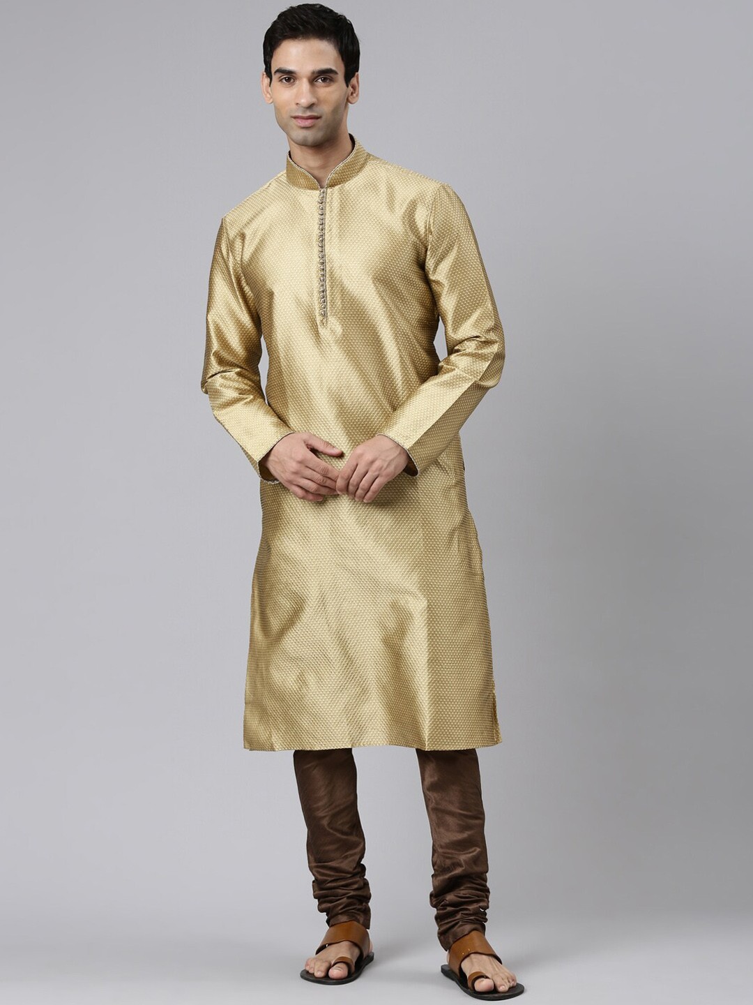 

Rishika Gotta Patti Kurta with Churidar, Gold