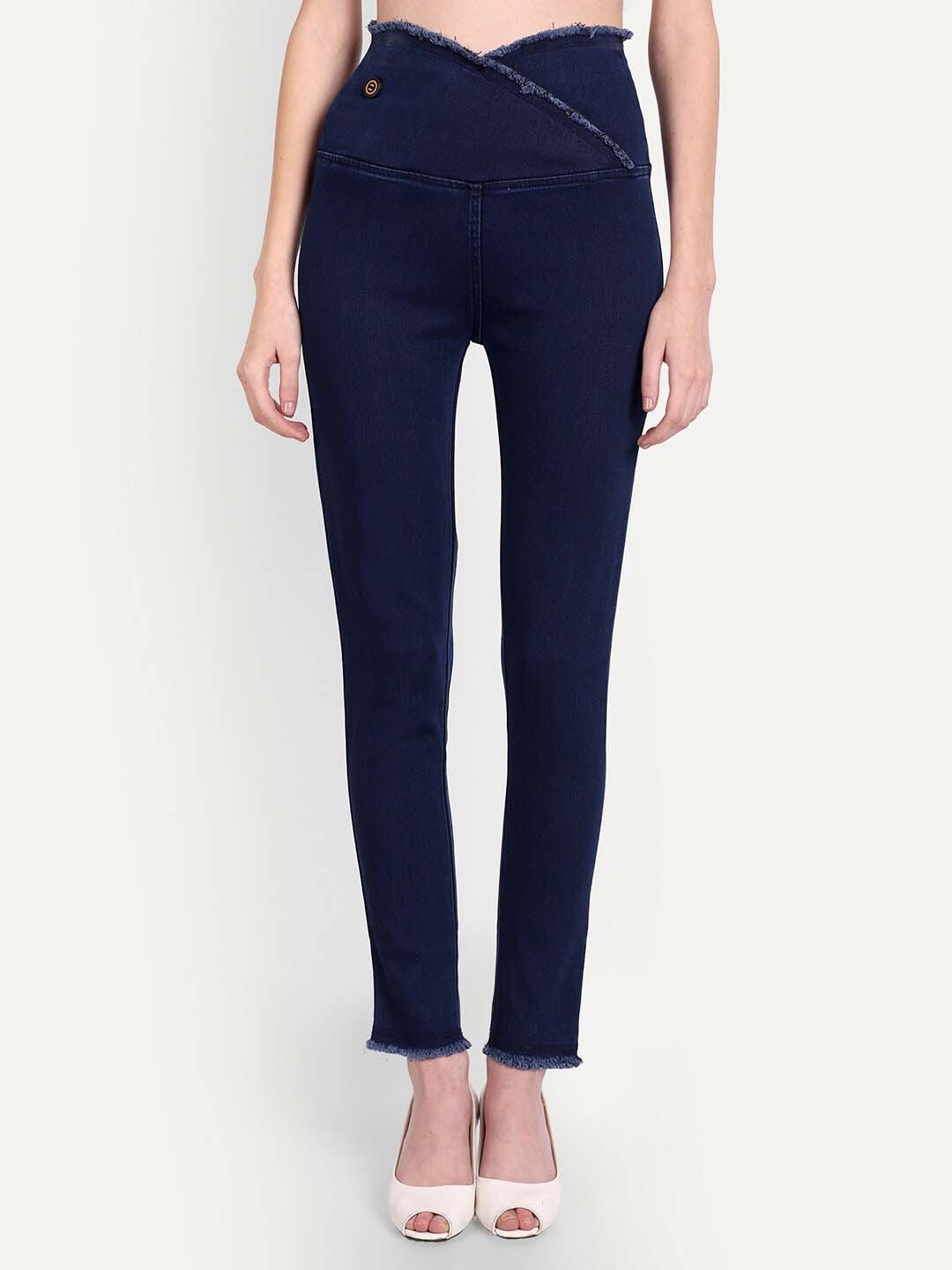 

BAESD Women Regular-Fit Cotton Denim Jeggings, Blue