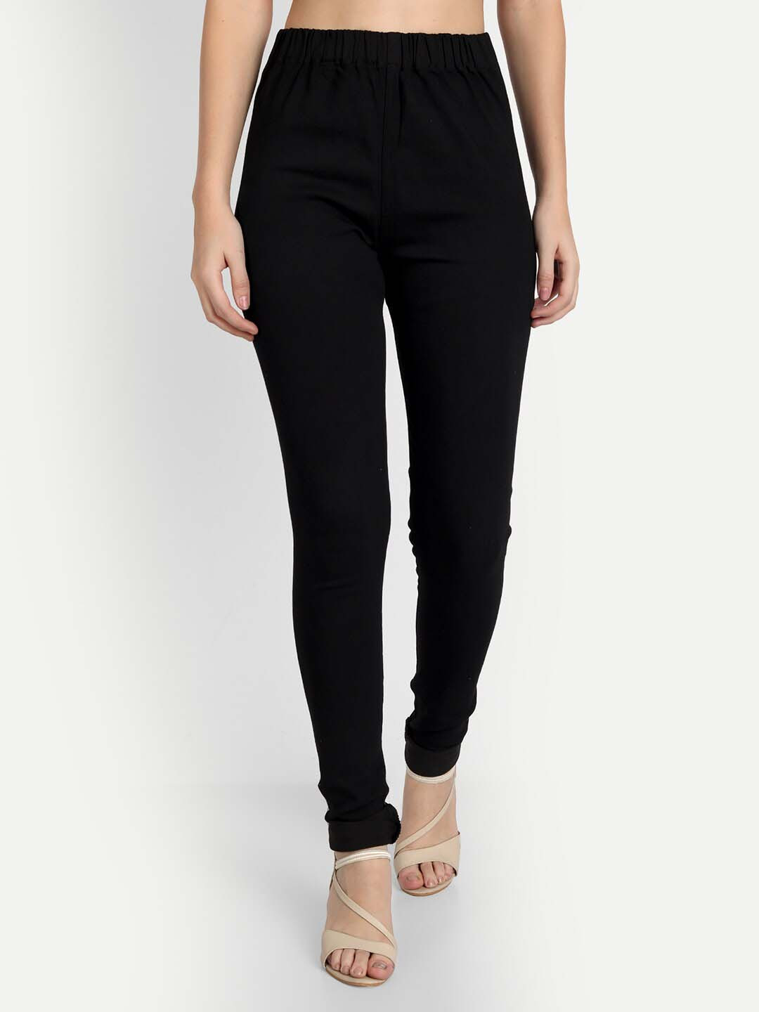 

BAESD Women Regular-Fit Cotton Denim Jeggings, Black