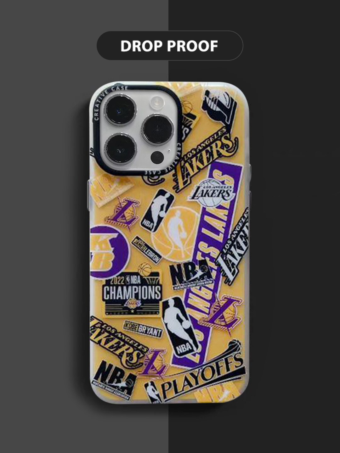 

TREEMODA Printed iPhone 14 Pro Phone BackCover, Yellow
