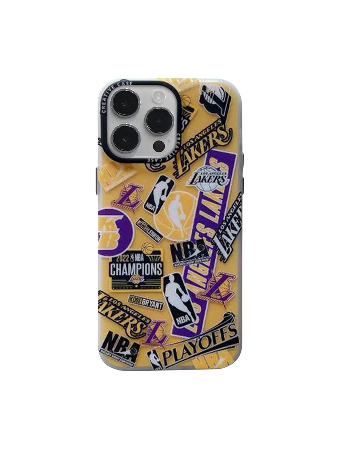 

TREEMODA Printed iPhone 14 Pro Phone BackCover, Yellow