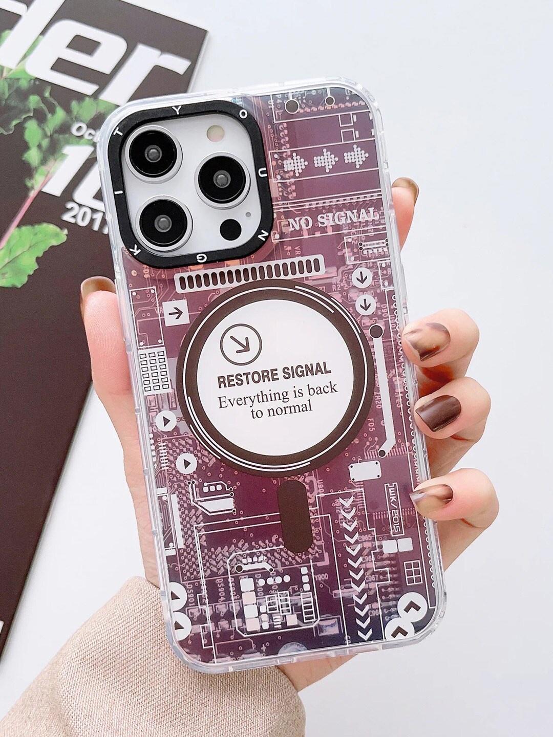 

TREEMODA Printed iPhone 14 Promax Phone BackCover, Na