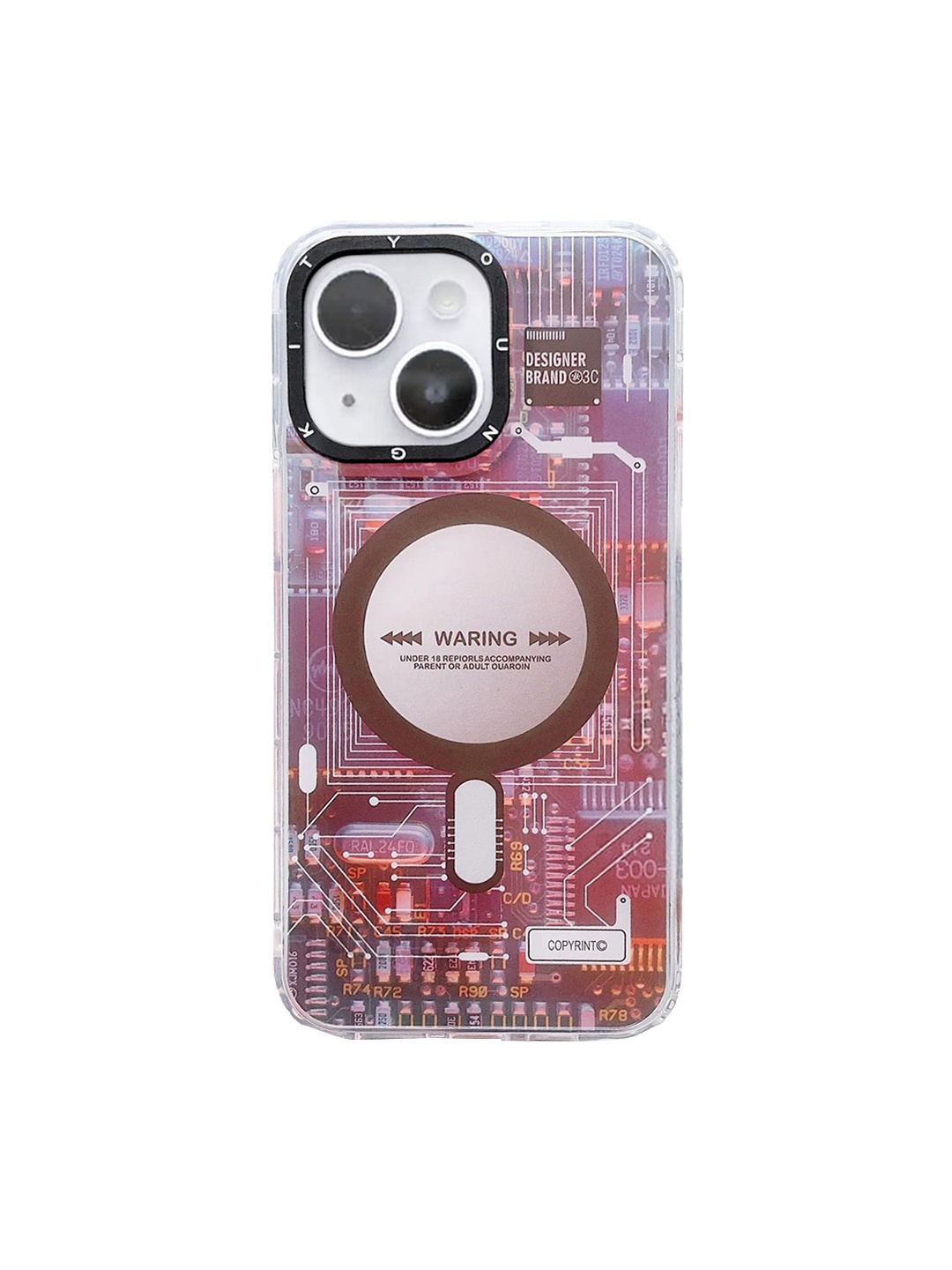 

TREEMODA 3D Color Changing Printed iPhone 14 Phone BackCover, Brown
