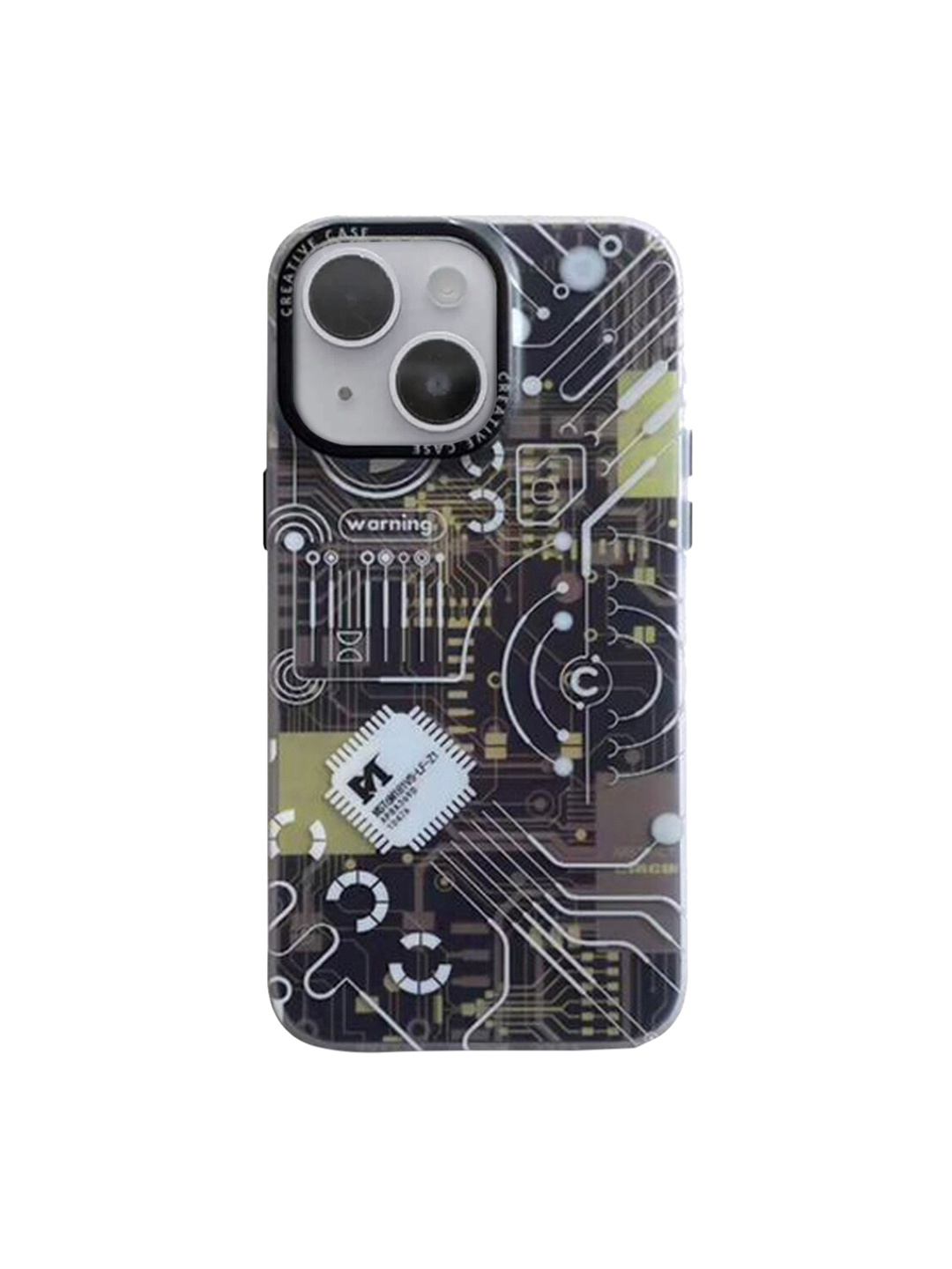 

TREEMODA Printed iPhone 14 Phone BackCover, Black
