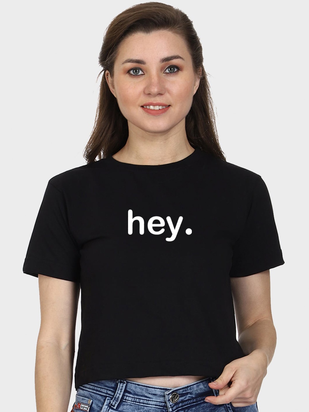 

T-SHIRT TRUCK Typography Printed Round Neck Cotton T-shirt, Black
