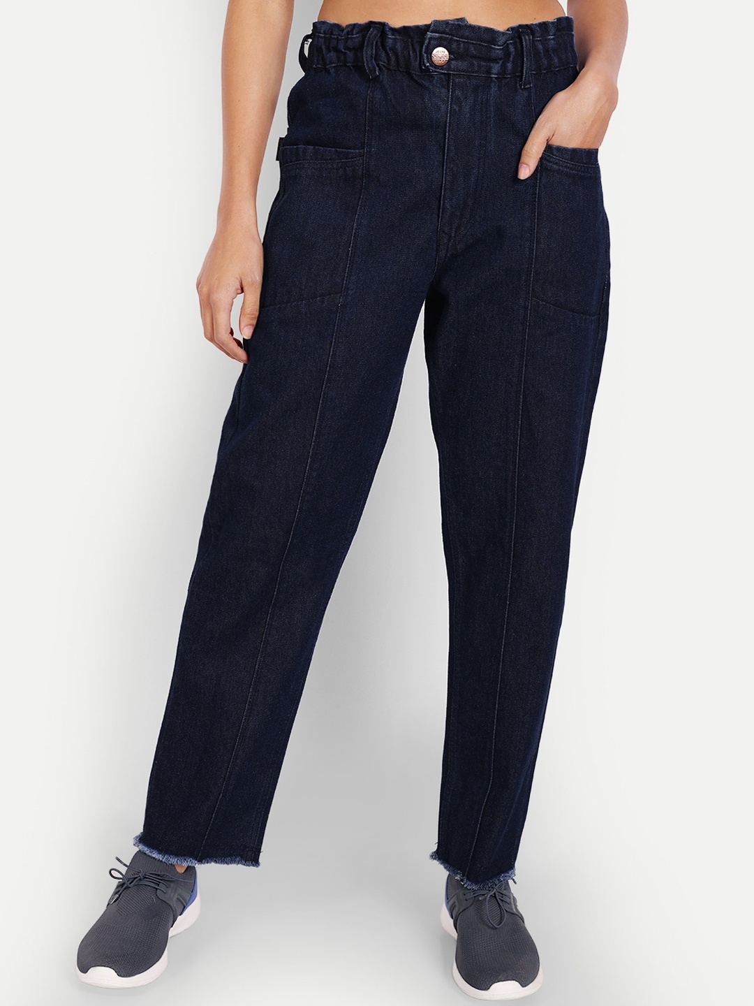 

BAESD Women Jean Straight Fit Cotton Jeans, Blue