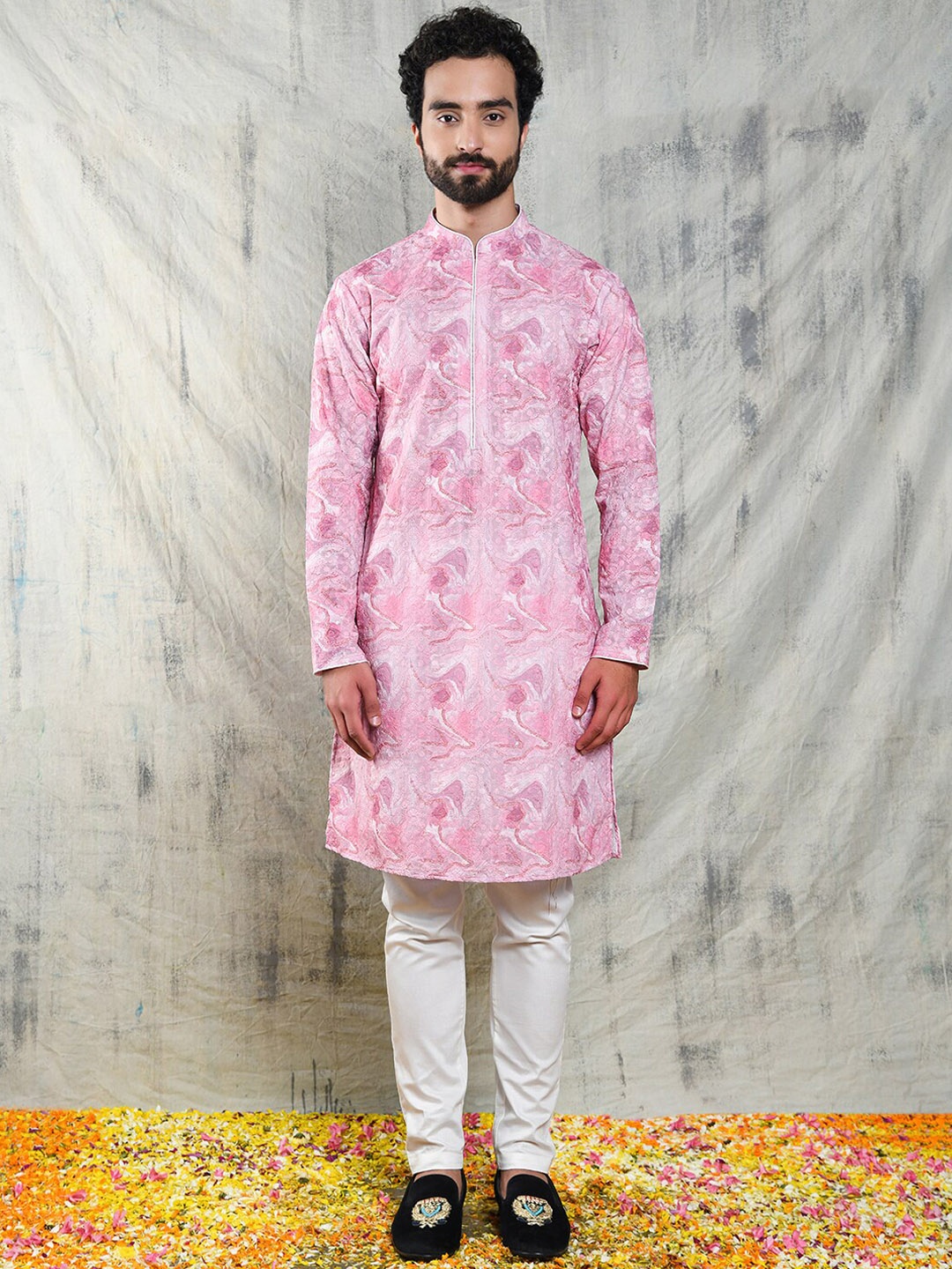 

Be Desi Embroidered Cotton Kurta, Pink