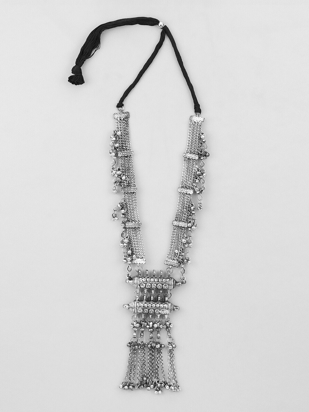 

Samridhi DC Silver-Plated Beaded Jewellery Set
