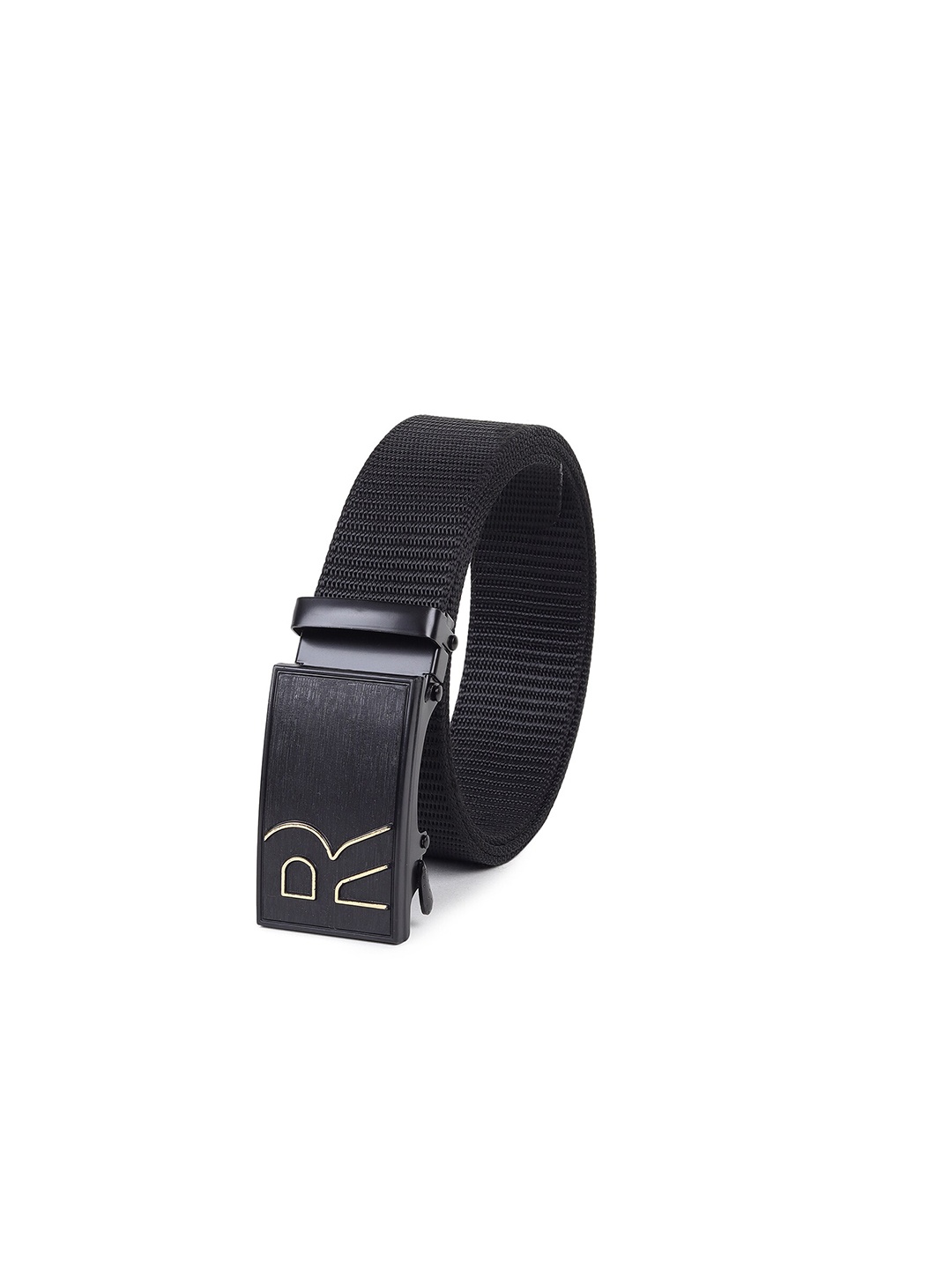 

HENEDA Men Textured Wide Belt Auto-Lock Buckle, Black