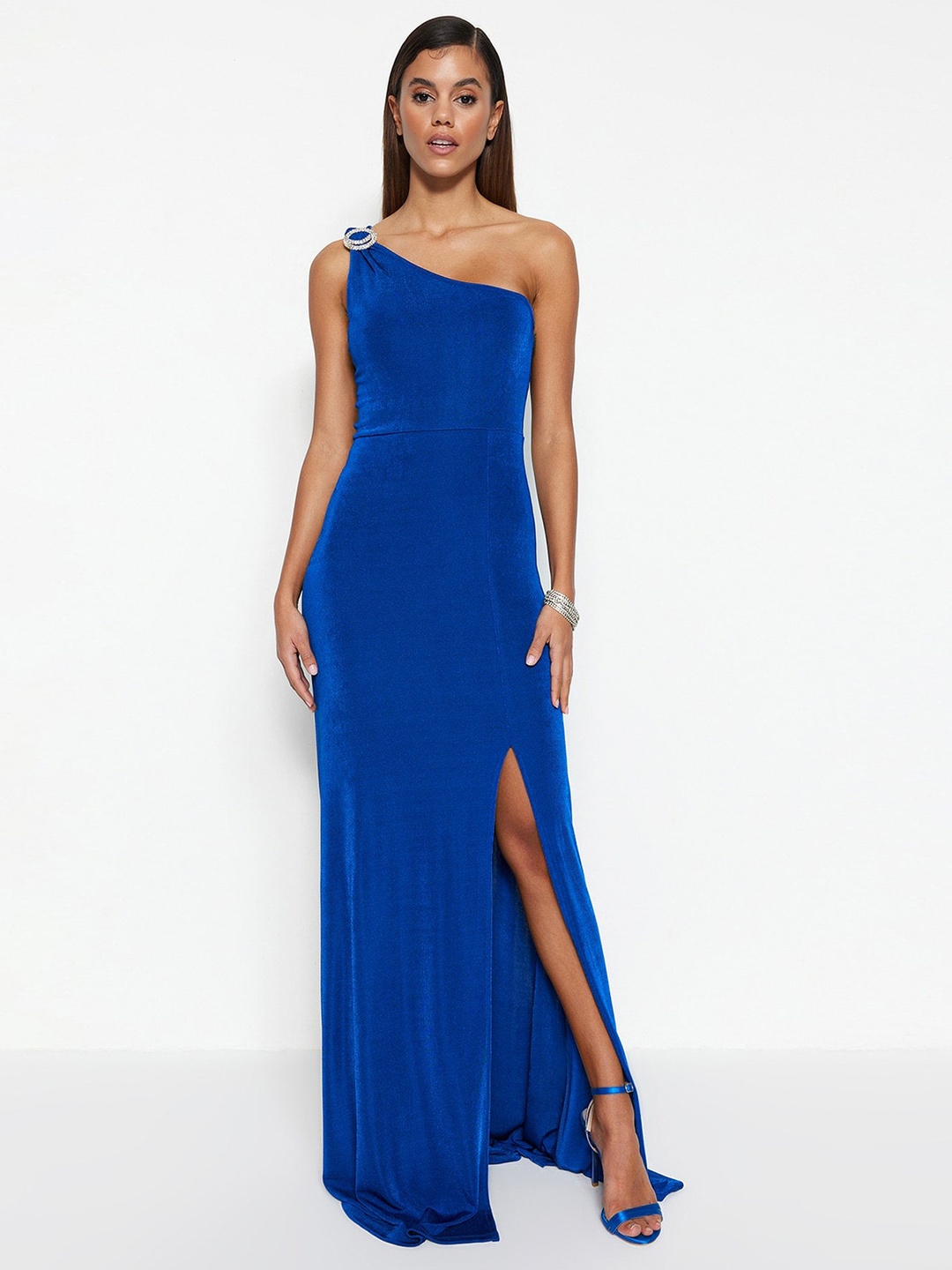 

Trendyol One Shoulder Maxi Dress, Blue