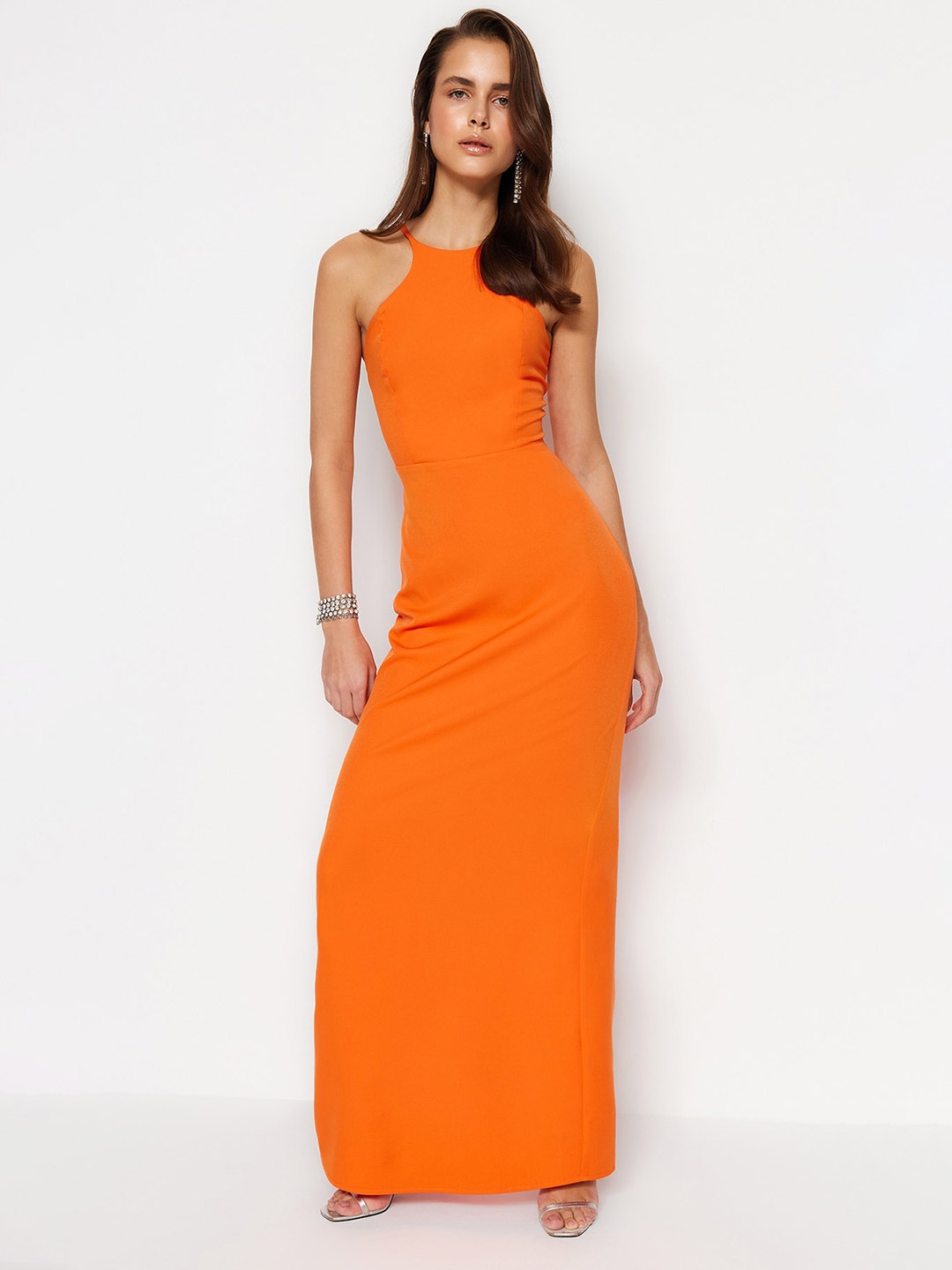 

Trendyol Shoulder Strap Maxi Dress, Orange