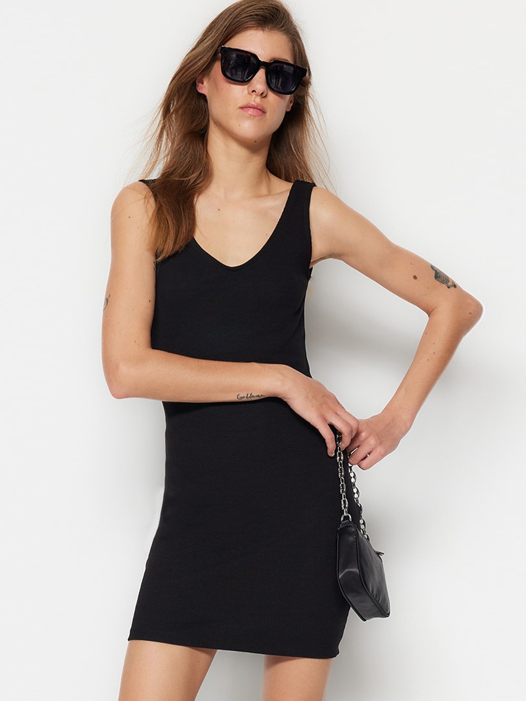 

Trendyol Bodycon Mini Dress, Black