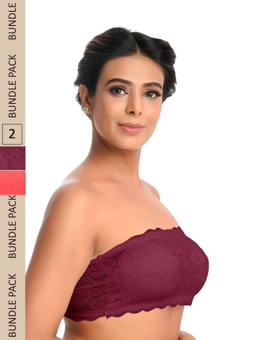 

Floret Pack of 2 Full Coverage All Day Comfort Bra, Maroon