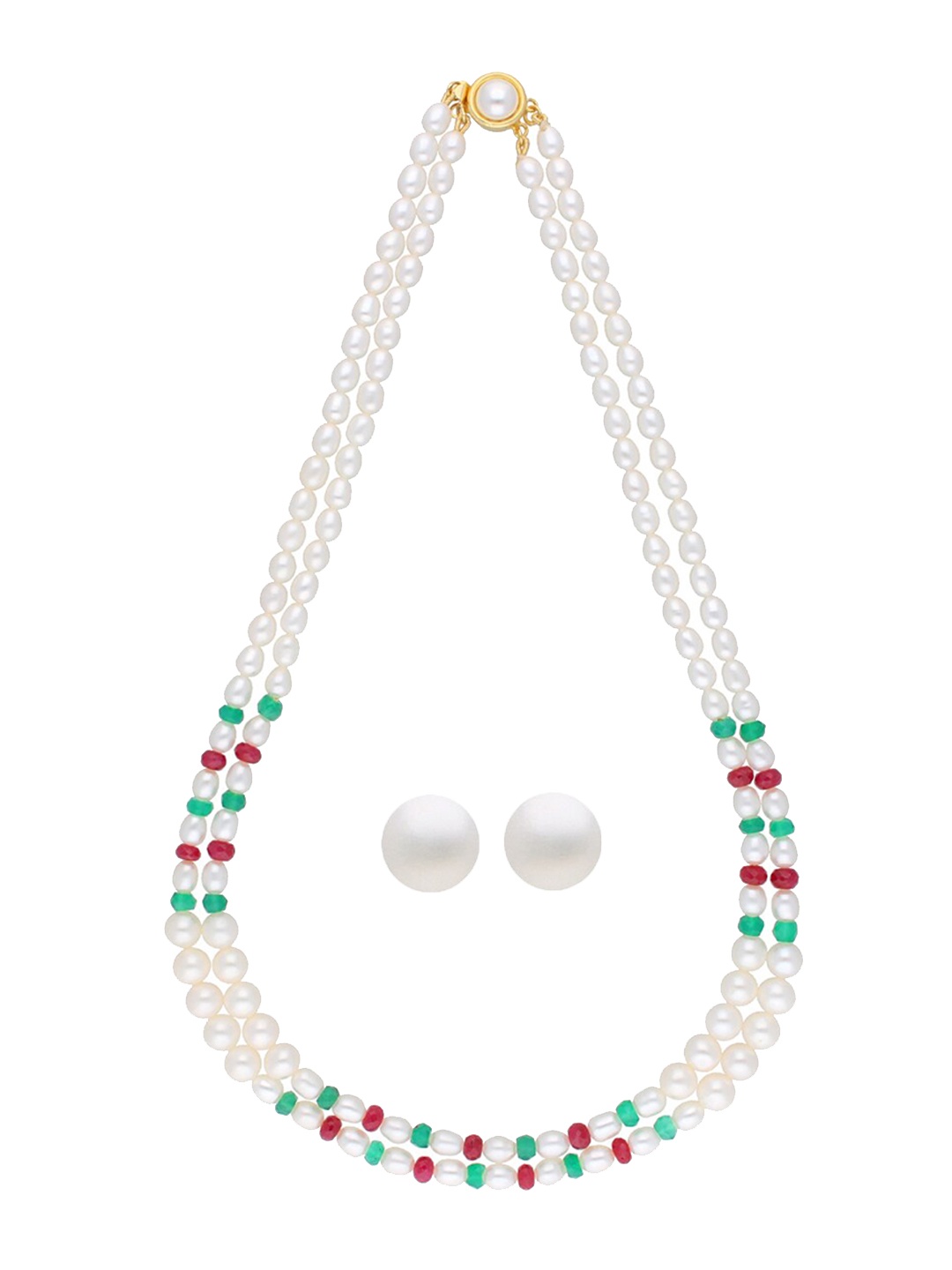 

Sri Jagdamba Pearls Dealer Gold-Plated Beaded Jewellery Set