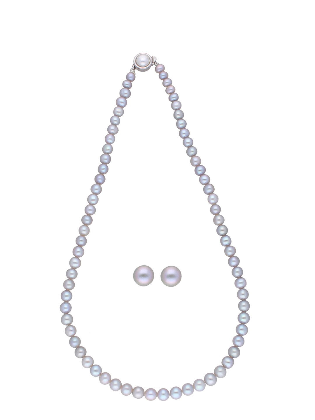 

Sri Jagdamba Pearls Dealer Silver-Plated Beaded Jewellery Set