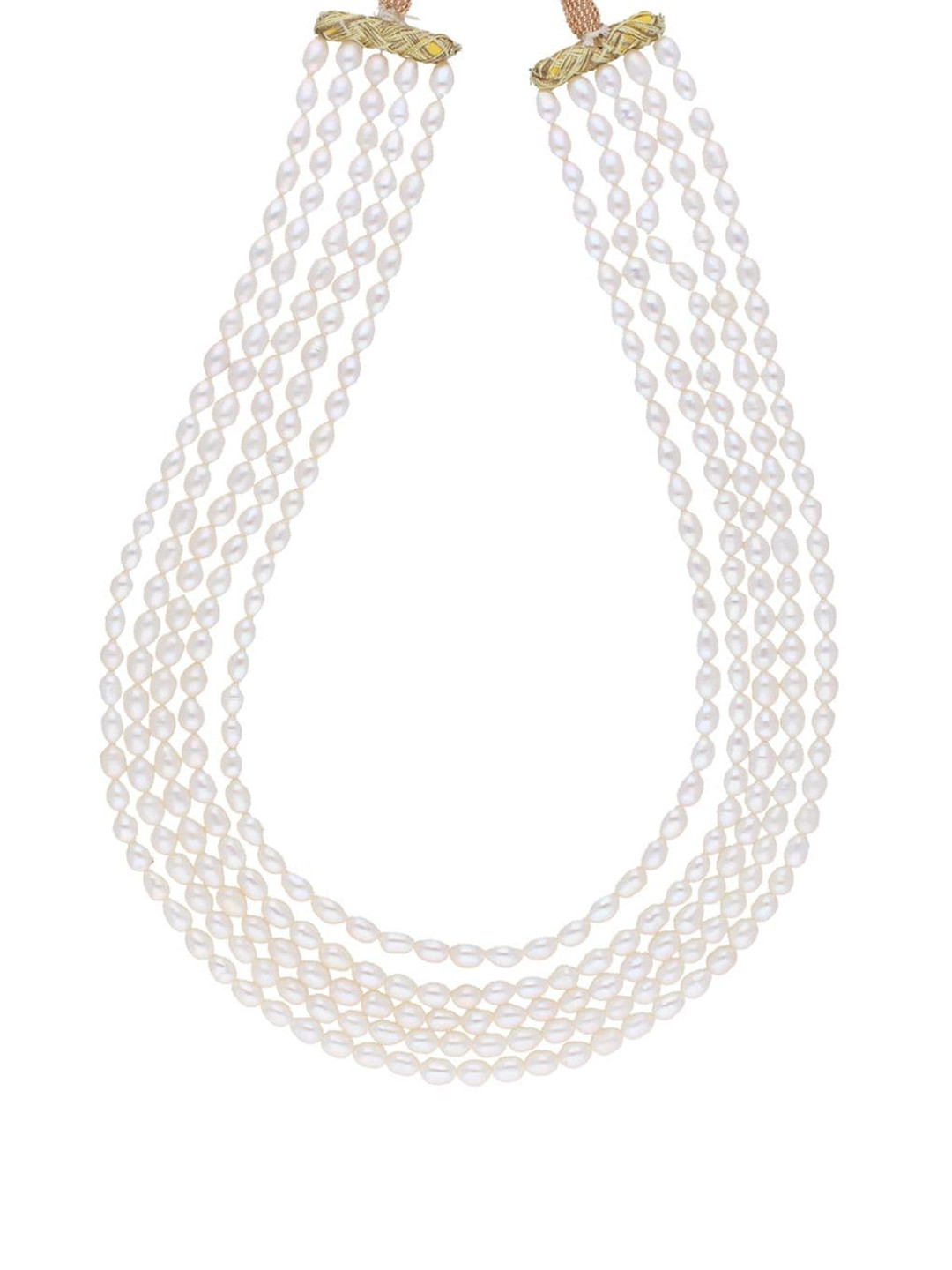 

Sri Jagdamba Pearls Dealer Gold-Plated Pearls Beaded Layered Jewellery Set