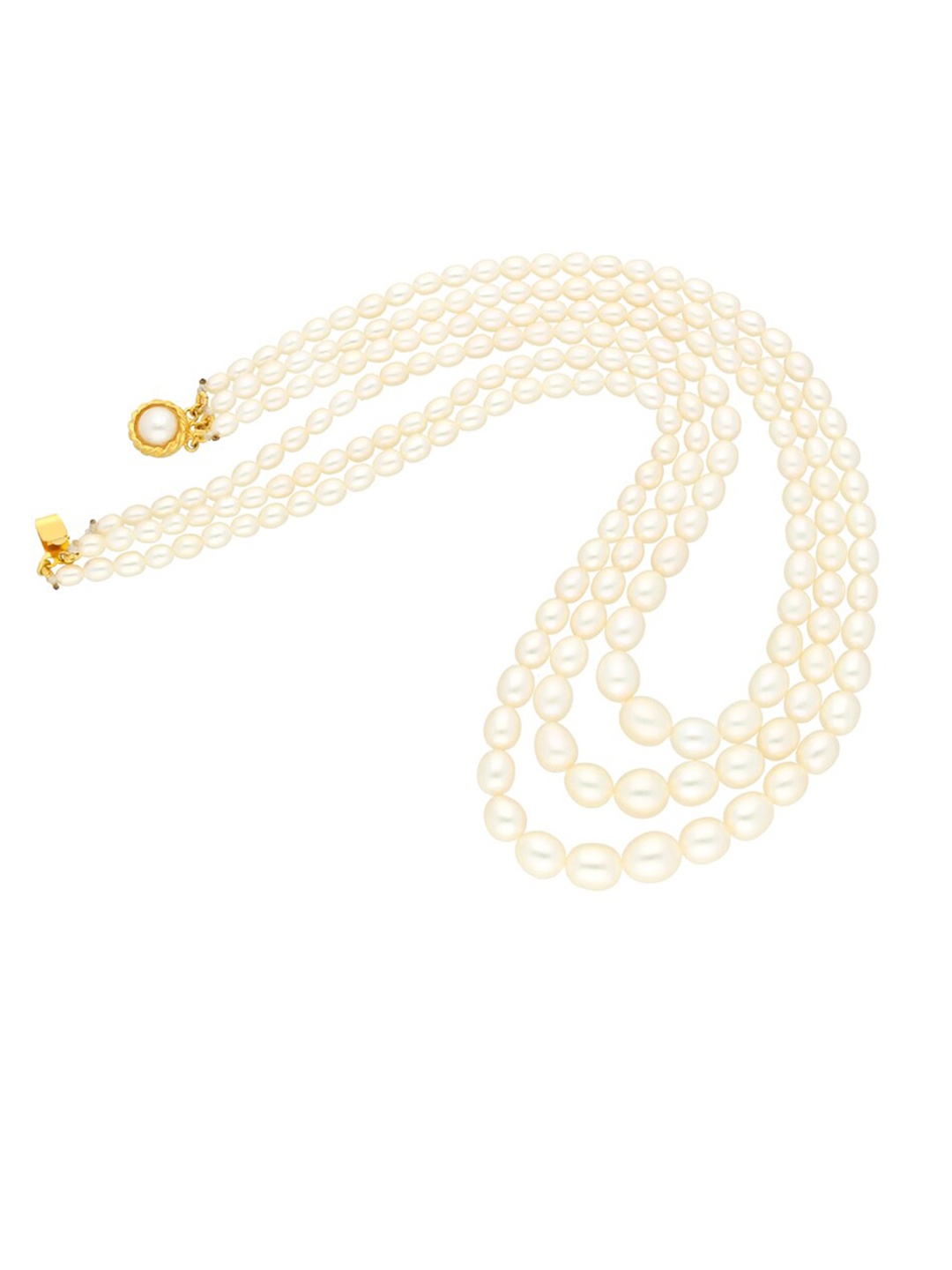 

Sri Jagdamba Pearls Dealer Gold-Plated Beaded Necklace & Earring