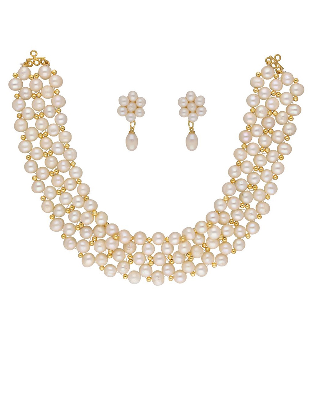 

Sri Jagdamba Pearls Dealer Gold-Plated Beaded Jewellery Set