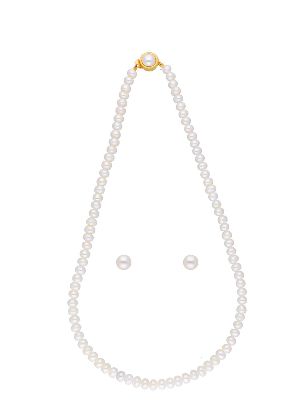 

Sri Jagdamba Pearls Dealer Gold-Plated Pearls Beaded Jewellery Set