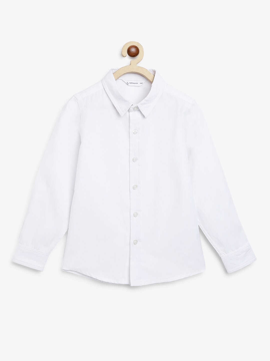 

Campana Boys Cotton Oxford Casual Shirt, White