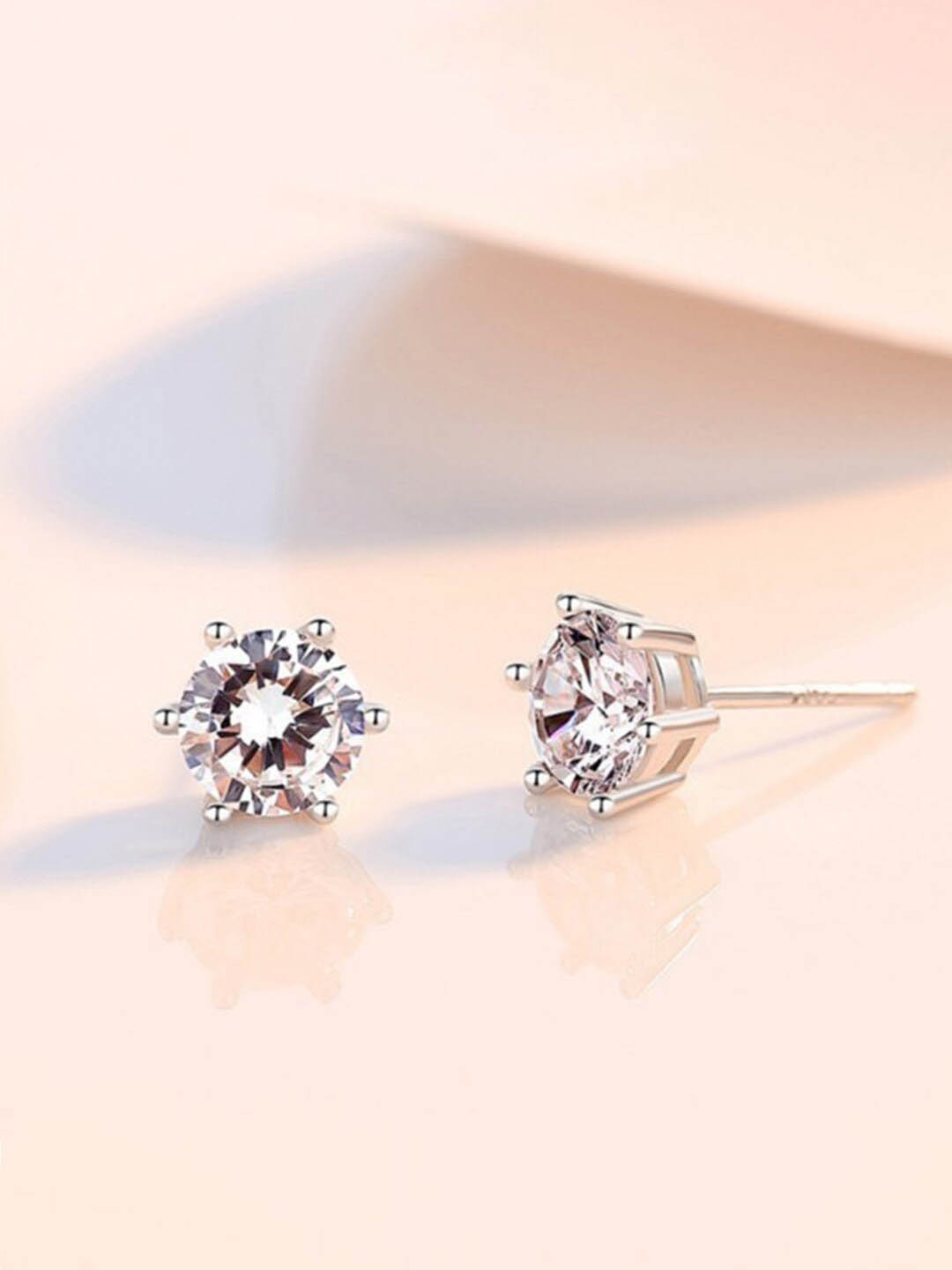 

Designs & You Silver-Plated Circular Studs Earrings