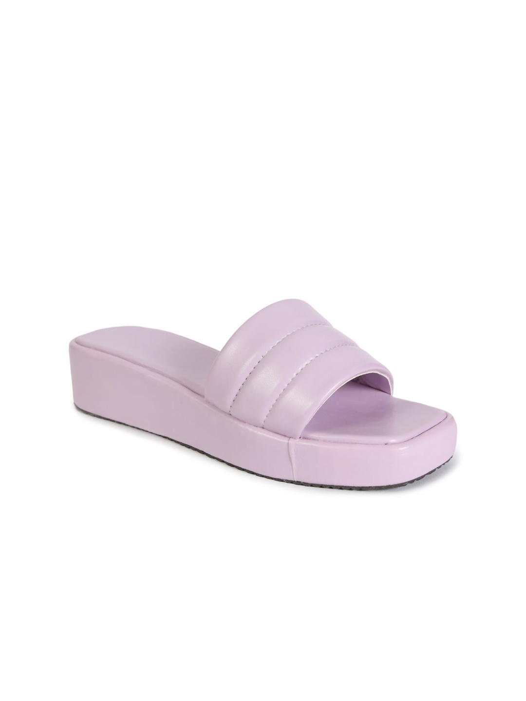 

HASTEN Open Toe Flatform Heels, Lavender