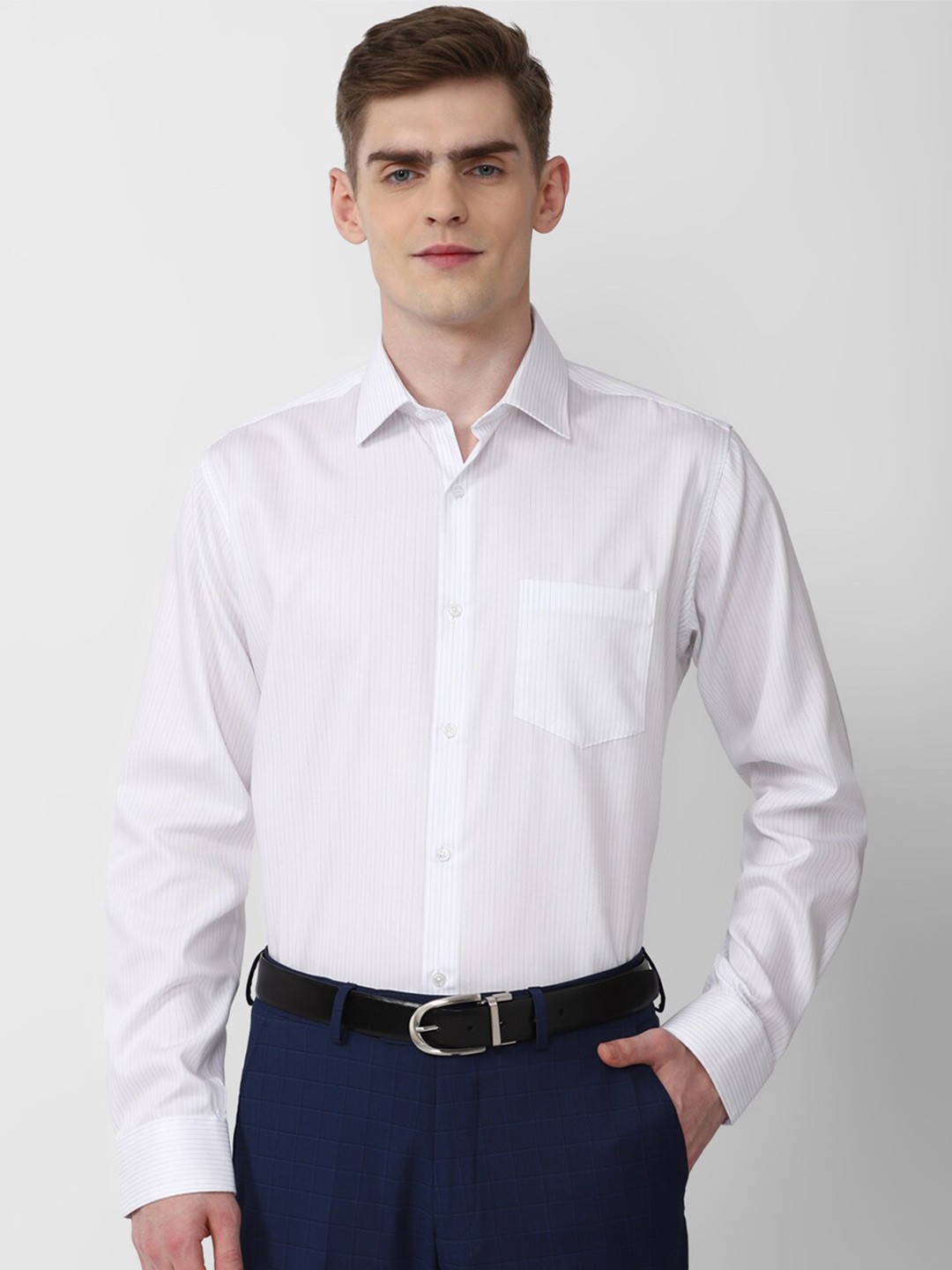 

Van Heusen Spread Collar Cotton Formal Shirt, White