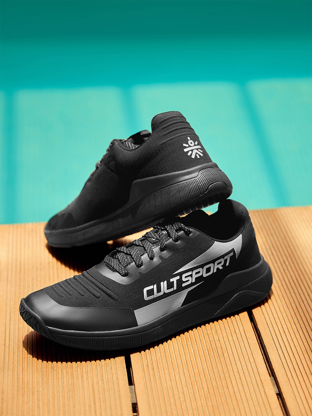 

Cultsport X1 Women Lace-Up Marking Training Shoes, Black