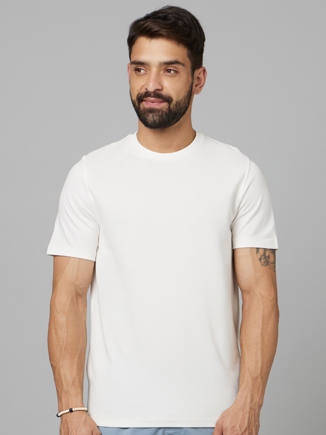 

Celio Round Neck Cotton T-shirt, White