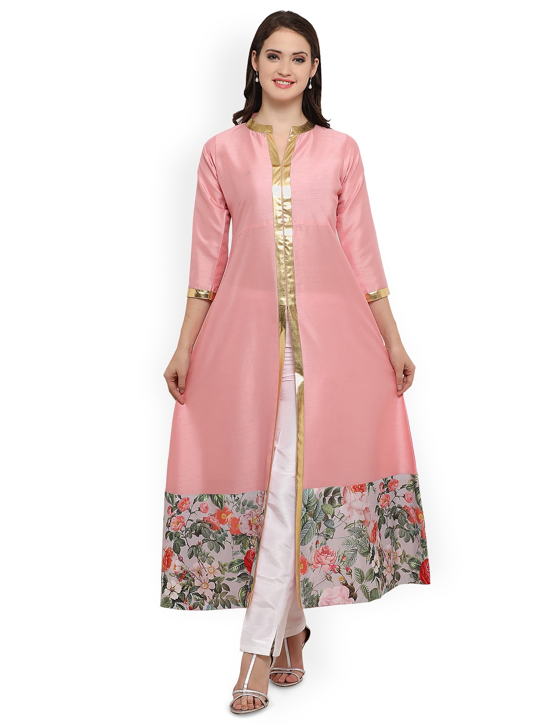 

Ahalyaa Women Pink Solid Anarkali Kurta